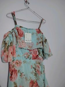 Floral Chiffon Maxi Dress