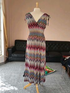 Chevron Maxi Dress