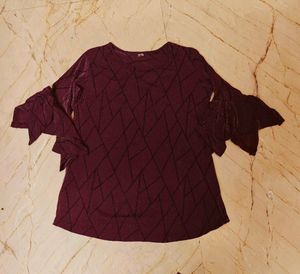 Top With Designer Sleeves