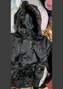 Vintage 90&#39;s Black Zip Up Puffer Jacket