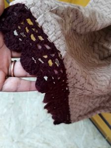 Brown Knee Length Cotton Kurti And Bottom