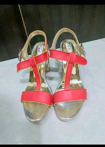 Red Golden Heels
