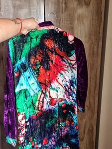 Colorful Velvet Jacket