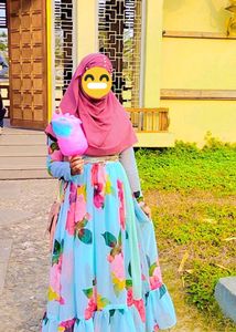 Flower Printed Women Grown