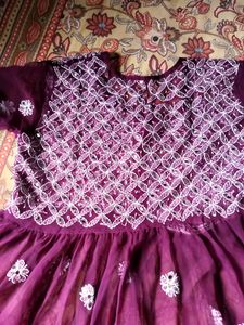 Mirror Work Chikankari Kurti