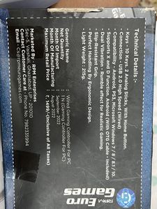 Euro Games Controller - Black