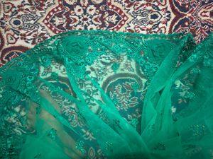 Emerald Green Dress Material