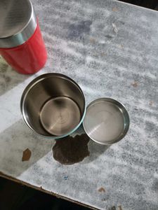 Steel Tea Coffee &amp; Sugar Container 800 ml