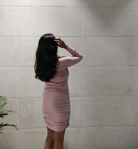 Pink Bodycon Mini Dress