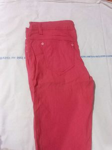 Red Casual Pants