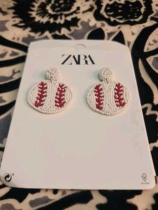 Zara Baseball Earrings