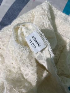 Lace-trimmed Placket Top