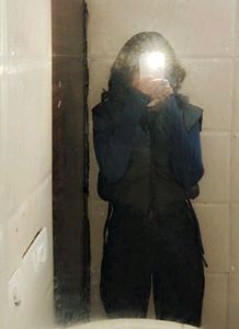 NEW BLACK HALF PUFFER JACKET GRABBB THISS DEALLL