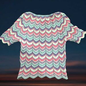 Cute Chevron Knit Top