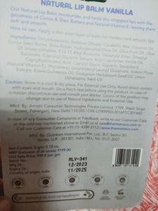 The Moms Co. Lipbalm Vanilla