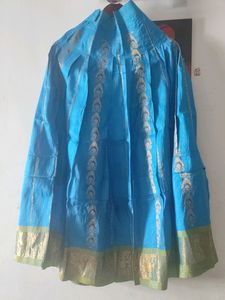 Sky Blue Blouse Nd Gagra