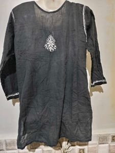 🎄Buy 1, Get 1 Free🎁Chikkankari Short Kurti 34"-3