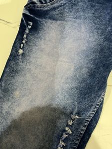 Blue Mid Rise Denim