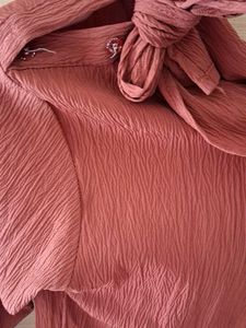 Vintage Style Textured Blouse