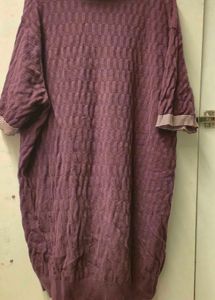 Burgundy Textured Polo Shirt