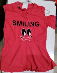 Trendy Off Shoulder Pinkish Top - Free Size