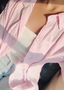 Pink Striped Top