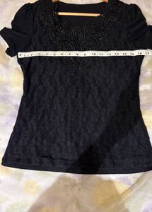 Elegant Black Lace Top