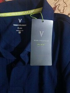 Van Heusen Flex Polo - Navy, Size L New With Tag