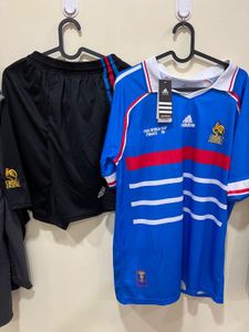 Zidane 1998 World cup with shorts football jersey