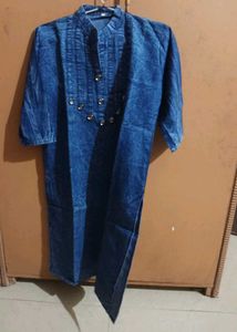 Denim Kurta