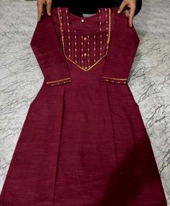 Elegant Maroon Kurta Set