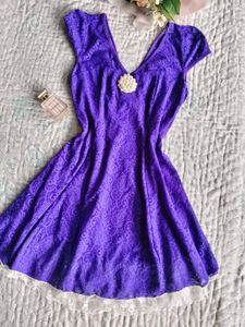 Purple Lace Dress