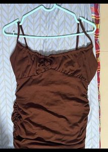 Trendy Chocolate Brown Dress