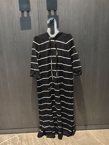 Black Mini Dress With Cap