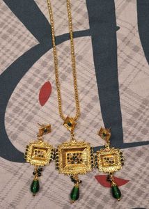 Moti And Stone Jewellery Set Combo