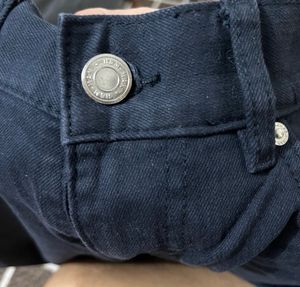 Navy Blue Straight Fit Jeans