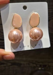 Blush Pearl Drop Earrings