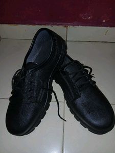 Leather Safety Shoes, Size 9