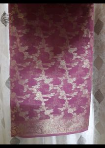 Onion Color Saree For Women