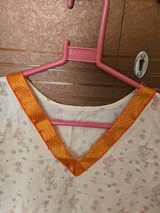 Cute Cream Floral Top