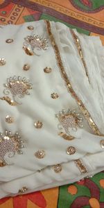 Embroidery saree