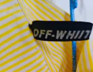 Off-White Butter Yellow Striped Button-Down