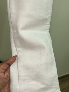 Slim Fit White Jeans