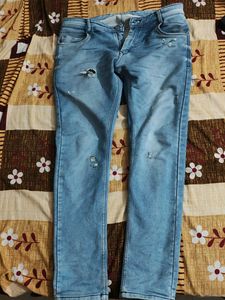 Distressed Denim Jeans