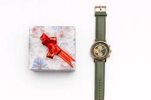 Green Leather Watch