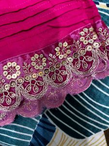 Pink Embroidered Leggings pant