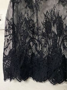 Elegant Black Lace Maxi Skirt