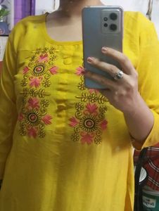 HANDWORK A-LINE KURTI