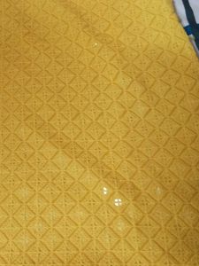 Embroidery Yellow Kurta 10 Number