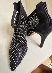 Sparkly Black Heels